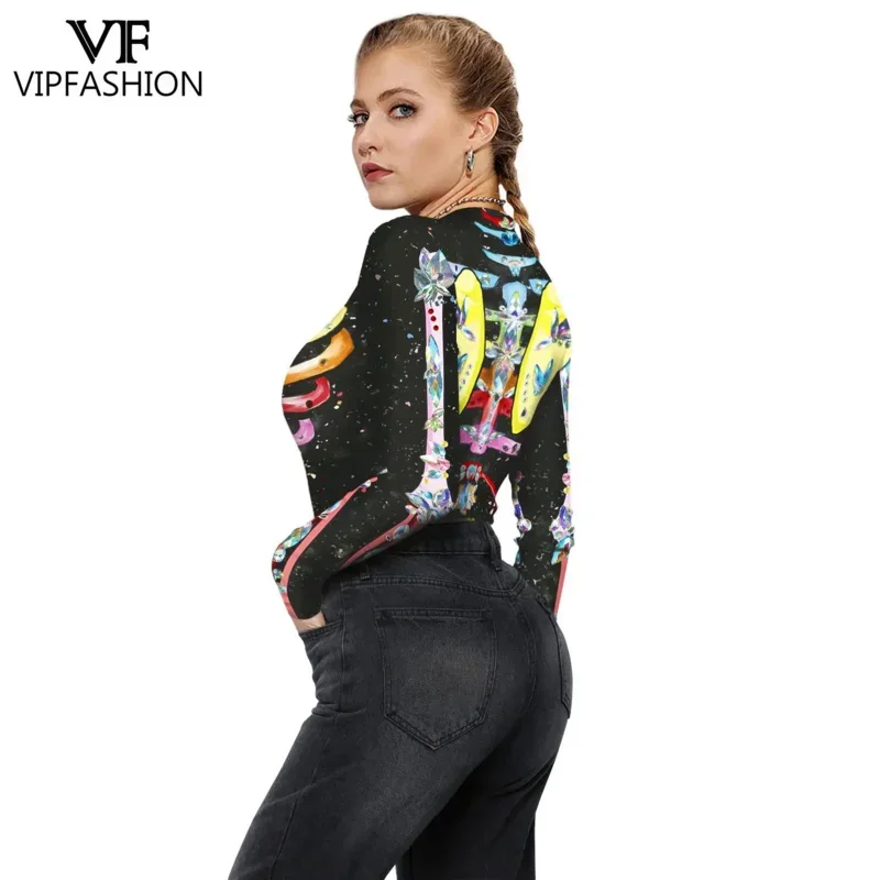 VIP แฟชั่นผู้หญิงน่ากลัว Skeleton Ghost Punk พิมพ์ฮาโลวีนแขนยาว Zentai บอดี้สูท Catsuit ชุดว่ายน้ําเซ็กซี่ชุดคอสเพลย์