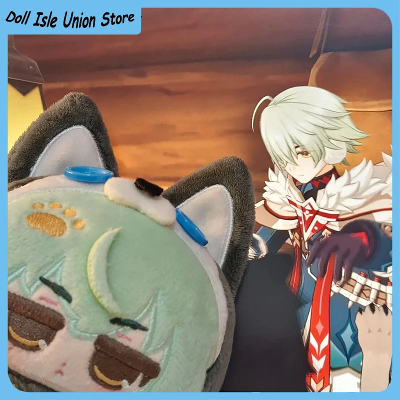 Alyosha Cute Q Version 10cm Genshin Impact Cotton Dol Body Plushie Keychain Anime Plush Stuffed Hanging Pendant Toys