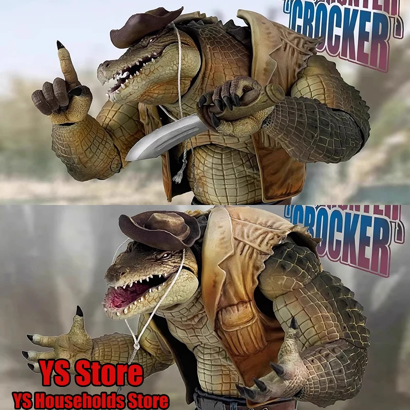 Furay Planet MU-FP001 1/12 Scale Wilderness Hunter Crocodile Crocker Action Figure Mini Pistol Model Toys Ornament 6