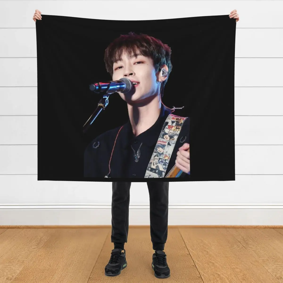 

Woosung Portrait Throw Blanket Bed linens Thin Thins Stuffeds Blankets