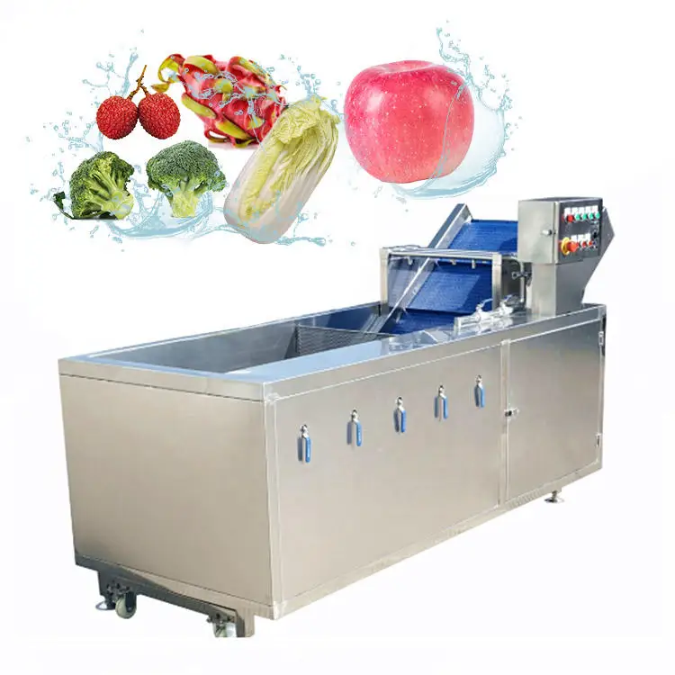 Air Bubble Water Washing Device Fruit Vegetable Seaweed Leaf Bubble Cleaner Clean Herb Aloe Vera Ultrasonic Washer Wash Machine