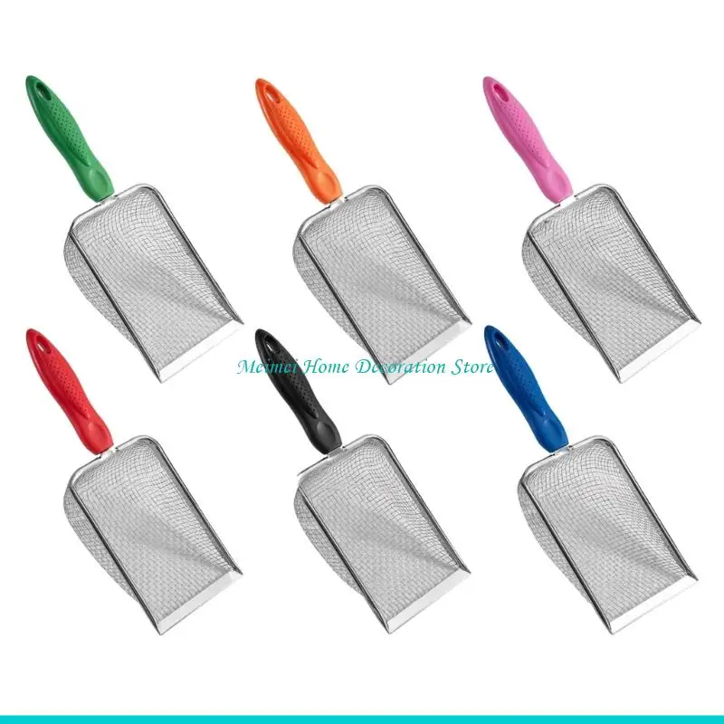 

H7BF Лопата Совки для кошачьего туалета Артефакт Совки для тонкого просеивания Лопата с маленькими отверстиями Совок для грязи