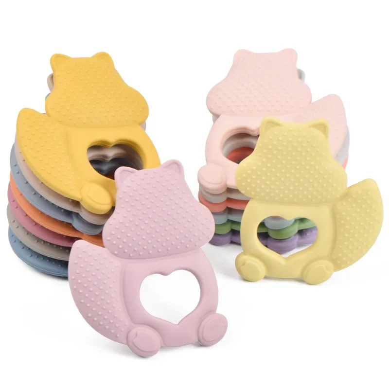 

Animal Teether Baby Chew Toy Food Grade Silicone Boil Safe Design BPA Free Teething Relief Easy Grip Infant