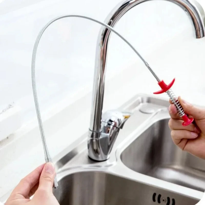 Boru Pistonu El Tutamlar Dört Pençeli Boru Açıcı Drenajlar Dört Pençe Teleskopik Banyo Aksesuarları Ev Boru Temizleyici