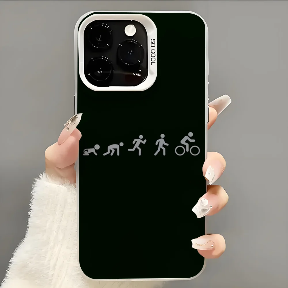 Triathlon Swim Bike Run Tri Life Phone Case Phone Case For iPhone 14 16 15 11 12 13 Pro Max Mini Plus Shockproof Cover - Image 4