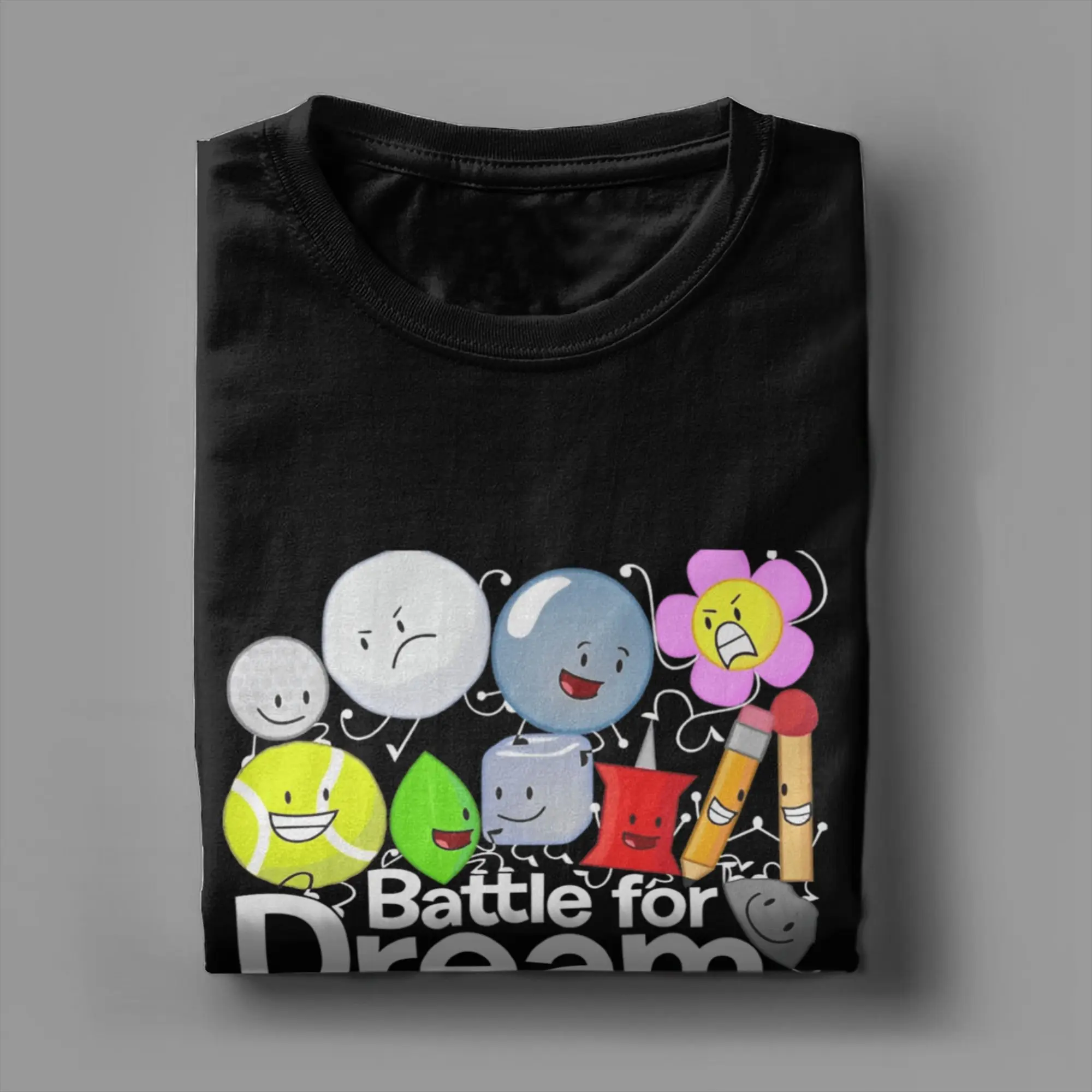 BFDI Battle for Dream Island T-Shirt Beach Harajuku T-Shirts Herren Baumwolle Atmungsaktiv 4XL 5XL 6XL Kurzarm Streetwear Tops – Detail 4