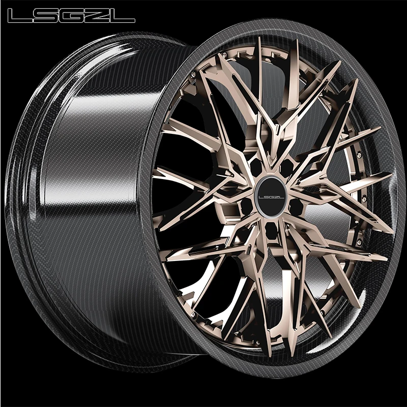 LSGZL forged alloy  wheel 18 20 19 22 24 26 inch 5x114.3 5x130 alloy rims for bmw RAM Dodge C8   Ferrari Lamborghini