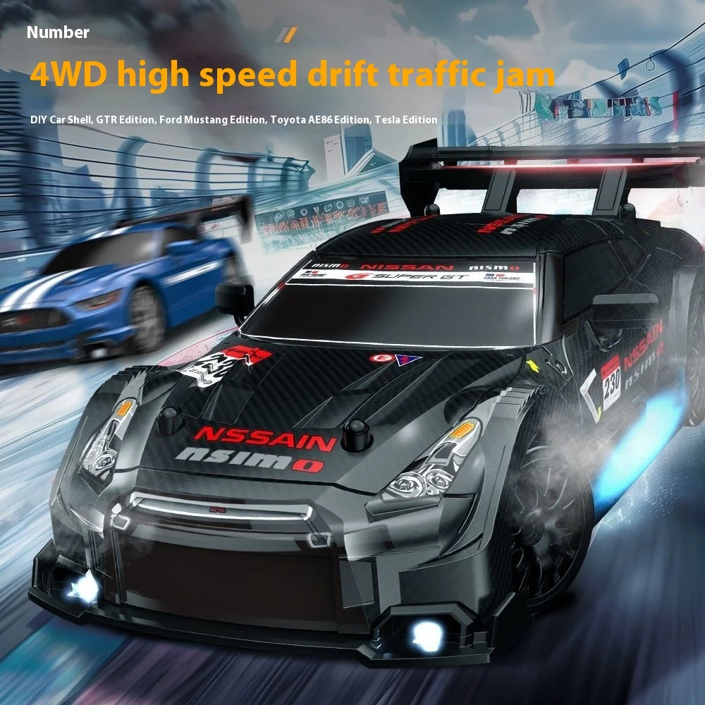 2.4G Drift High-Speed Remote Control Car 1:24 Four-Wheel Drive Car Children's Sports Rc Car  Model Toy Birthday Gift