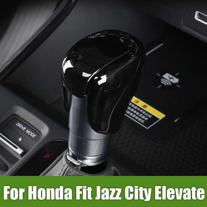 For Honda Fit Jazz GR GS City GN2 Elevate 2020 2021 2022 2023 2024 ABS Car Gear Shift Knob Cover Trim Sticker Cap Accessories