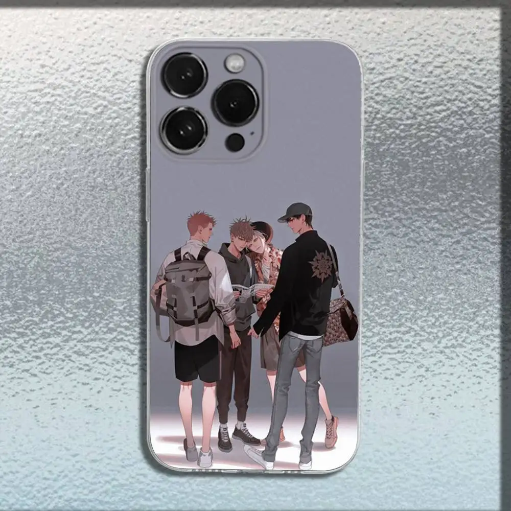 حافظة هاتف كاريكاتير 19 يومًا لهاتف آيفون 17,16,15,14,13,12,11,Pro,Max,Plus,E,SE4,Air,Mini غطاء شفاف