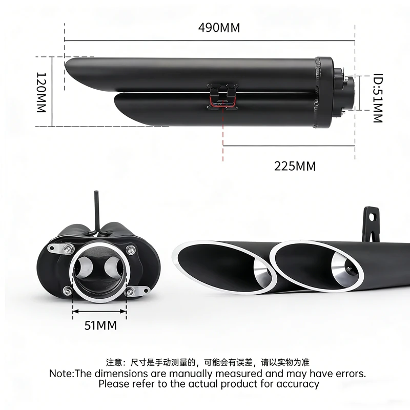 Motorcycle Exhaust Escape Link Pipe Connect Original Muffler Slip On For YZF R1 R 1 2009-2014