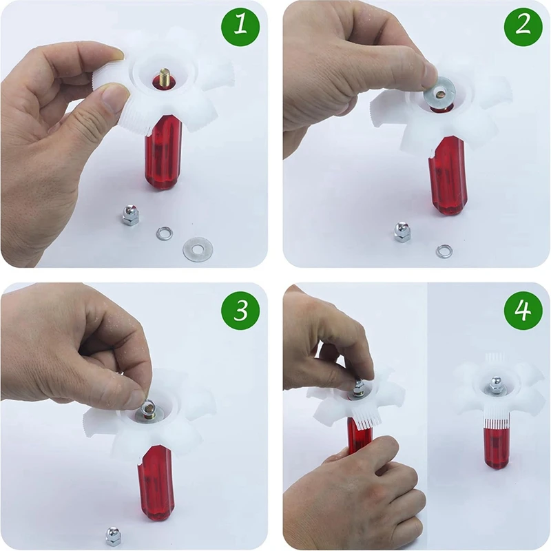 DT16 Air Conditioner Fin Comb Cleaner Kit AC Coil Cleaning Brush Fin Straightener Tool for HVAC Radiator Repair 8Pcs