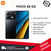 POCO X6 5G Global NFC Version Snapdragon 7s Gen 2 AMOLED Display 120 Hz 64 MP Camera Smartphone With OIS Charging 67 W