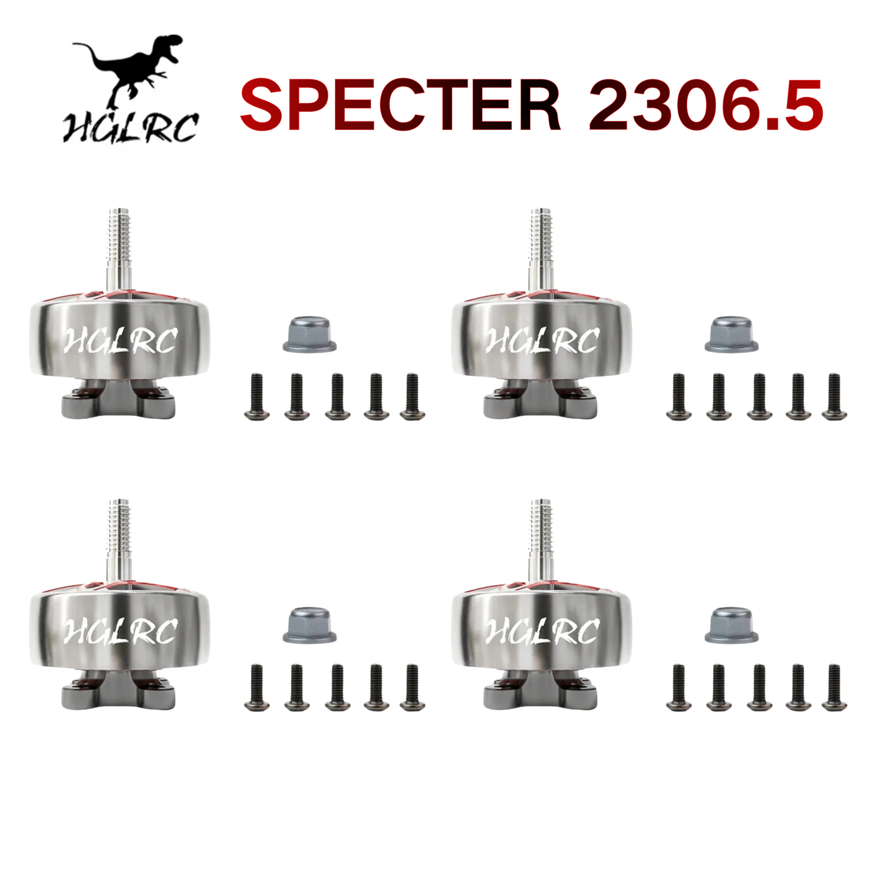 HGLRC SPECTER 2306.5 1900KV 5-6S Brushless Motor Compatible HGLRC Nblade MAX 5-inch Motor for FPV Racing Freestyle Drones DIY