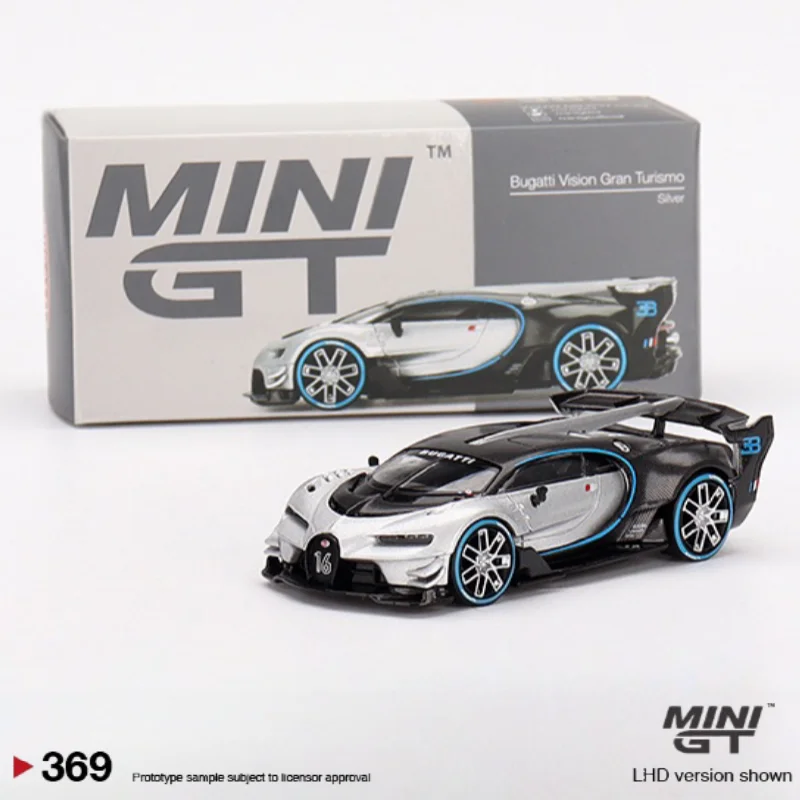 1-64-vision-gran-turismo-silver-369-alloy-die-cast-miniature-simulation-car-model-adult-ornaments-boys'-toys-children's-gifts