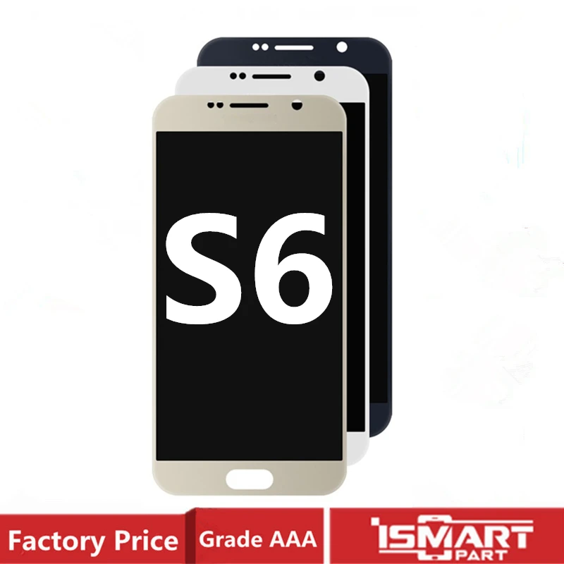 For Samsung Galaxy S6 LCD Display Touch Screen Digitizer Assembly G920 G920F No Shadows Replacement