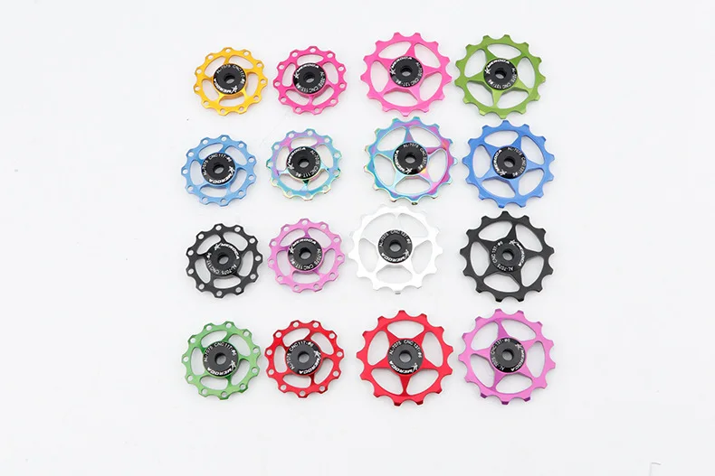 MEROCA 2 stücke MTB Rennrad Schaltwerk Pulley Set Fahrrad Jockey Guide Rad Unterstützung 8-11 Geschwindigkeit 11T 13T für Shimano Sram – Detail 15