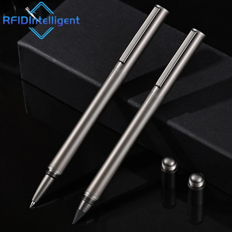 High Quality Dual-Function Pen Pencil Smooth Writing Black Ink Gel Ballpoint Pen Metal Self Defense Writing Tool Perfect Gift