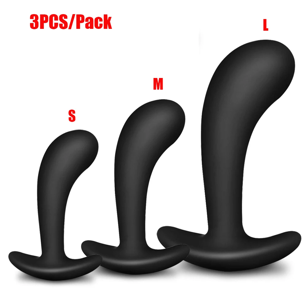 Anal Plug  Vibrating  Gay Butt Plug Dildo Anal Plug Masturbation Tools Women Men Anal Plug Adult product  Anal Toy 3PCS/Pack