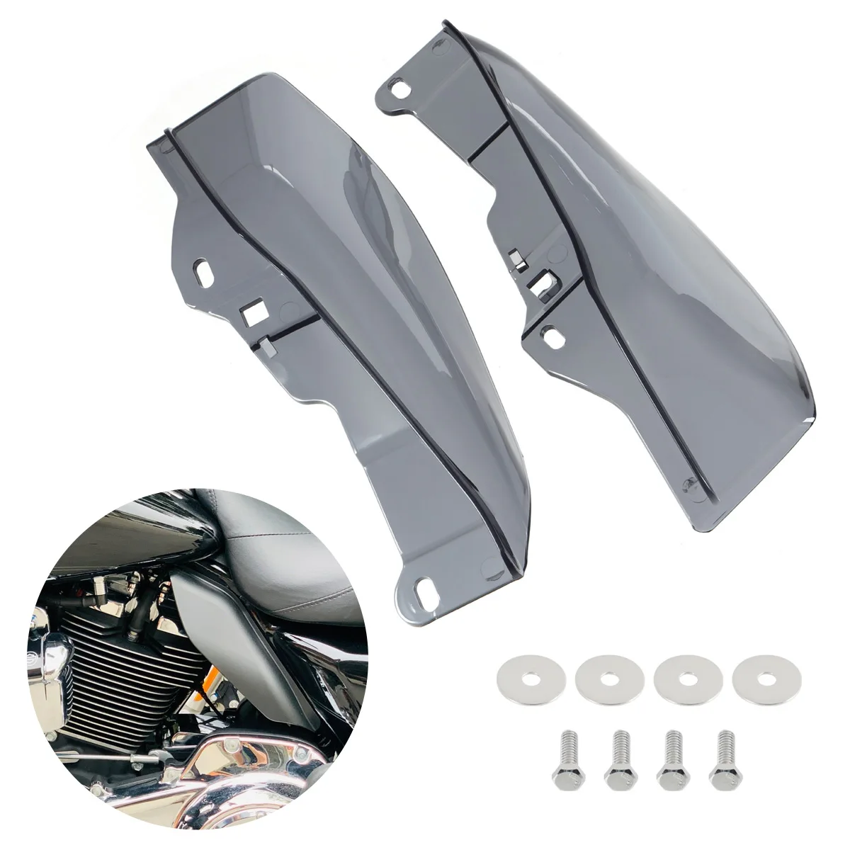 

For Harley Davidson Heat Shield Mid-Frame Air Deflector Trim Cover Touring Trike 2009-2022 Electra Glide CVO