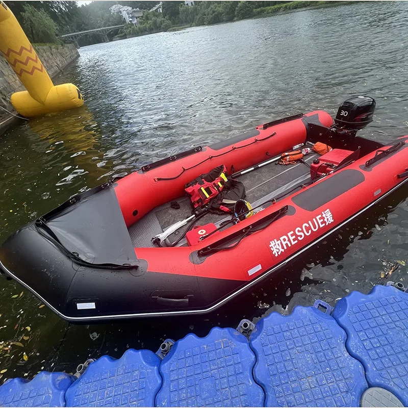 Flood control rubber boat thickened air cushion bottom Luya fishing boat