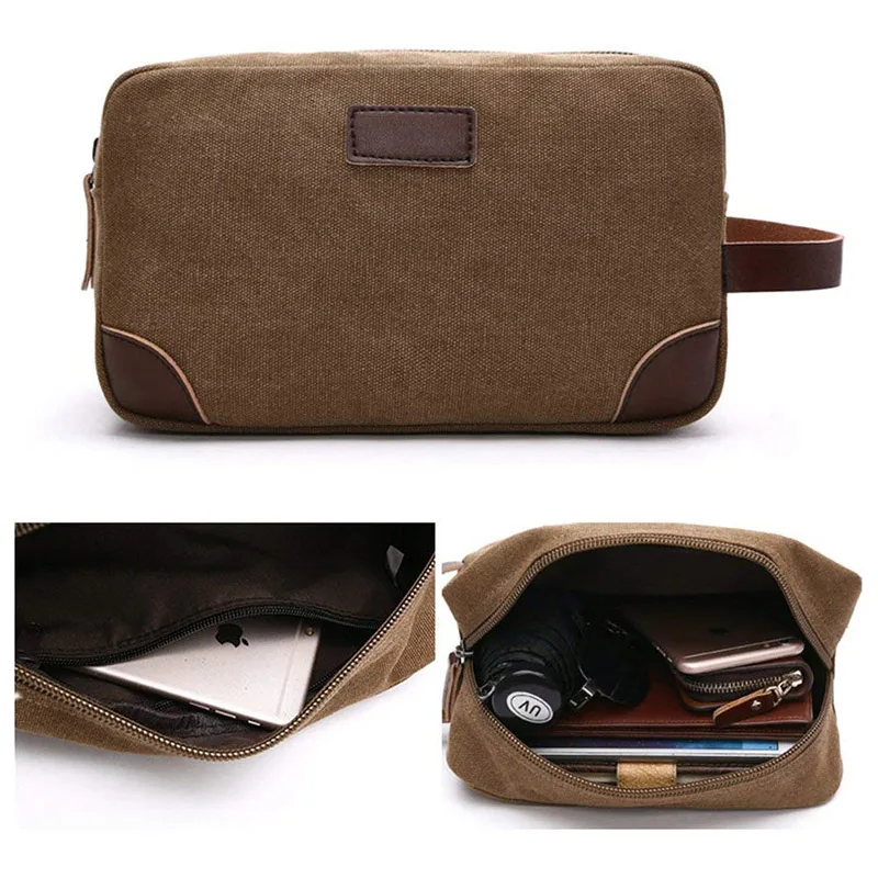 Travel Portable Toiletry Bag for Men Shaving Dopp Kit Wash Bag Waterproof Male Makeup Bag Beauty Wash Pouch Handbag Organizer