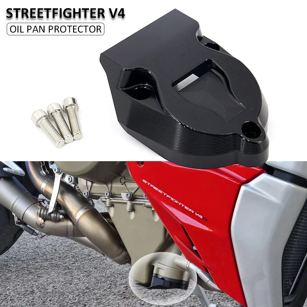 

Для Ducati Streetfighter V4 V4S 2020 2021 новые аксессуары для мотоциклов масляная сковорода Защитная крышка защита двигателя