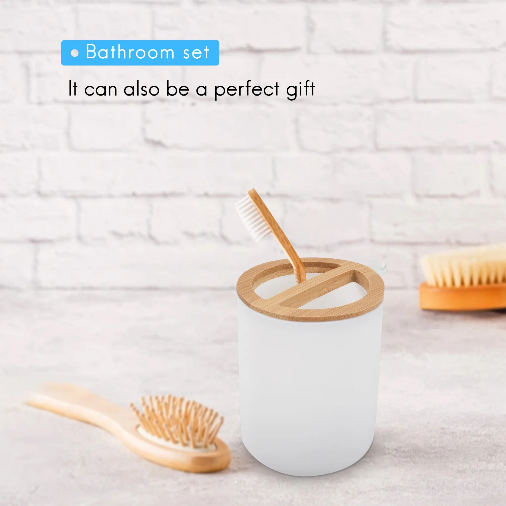 

PZHI-6-комплект бамбуковых аксессуаров для ванны, экологически чистый набор туалетных принадлежностей с дозатором лосьона и т. д.