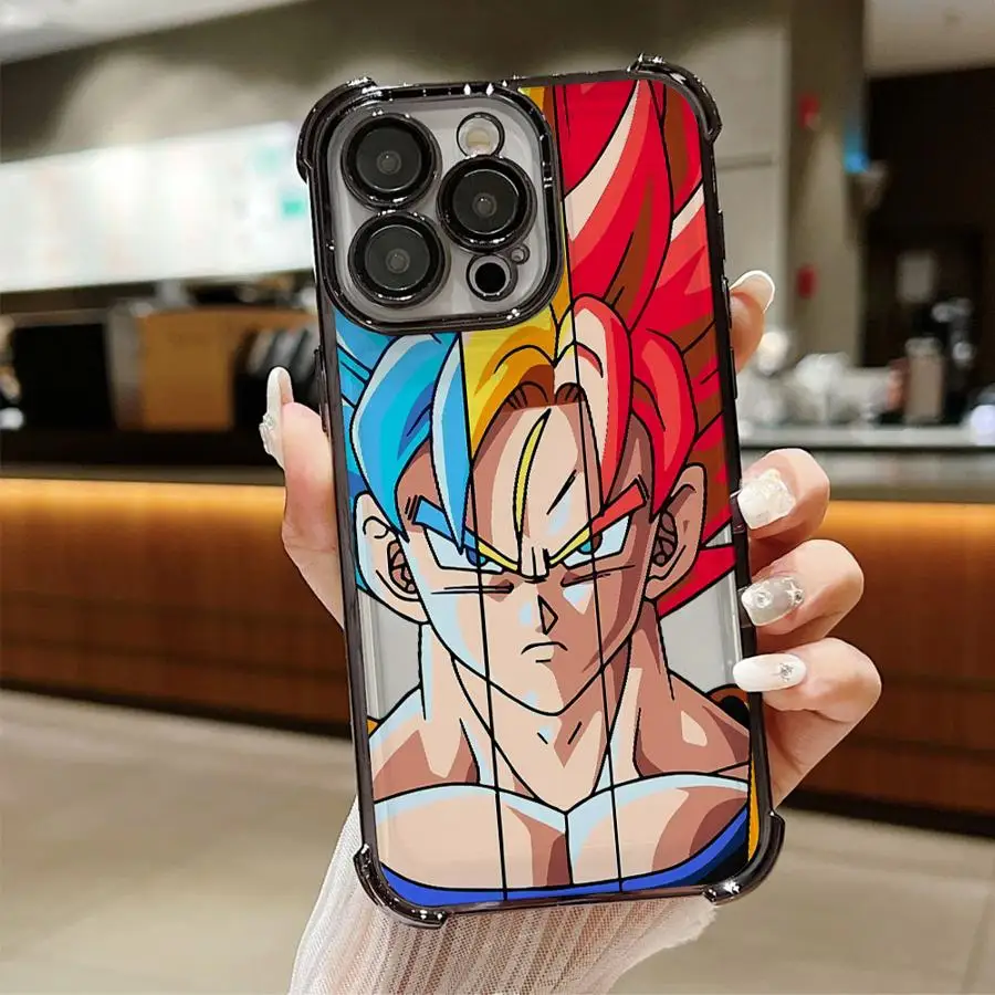 Soft Cover Handyhülle für Apple iPhone 12 11 16Plus 11Pro 14 Pro 13 16 15Pro Max 15 Dragon Ball Saiya