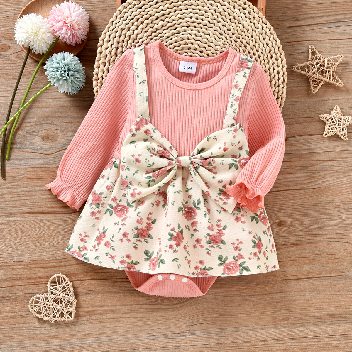 Summer Hit Baby Pure Cotton Short Sleeve Bootie Suit Red White Color Block Shoulder Insert Newborn H Harie