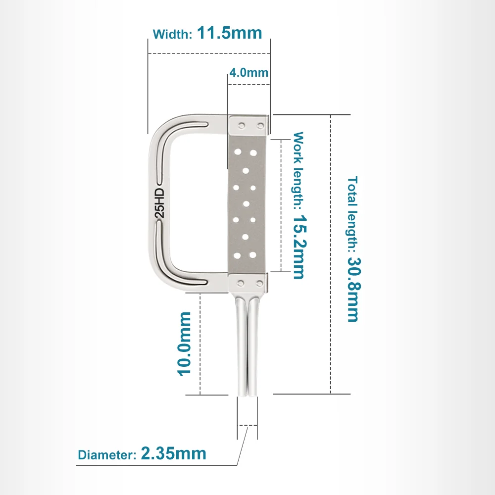 IPR System Dental Oscillating Saw Blades Spare Parts 9 Sizes for Dentist Vertical Reciprocating Orthodontic Surgery Handpiece