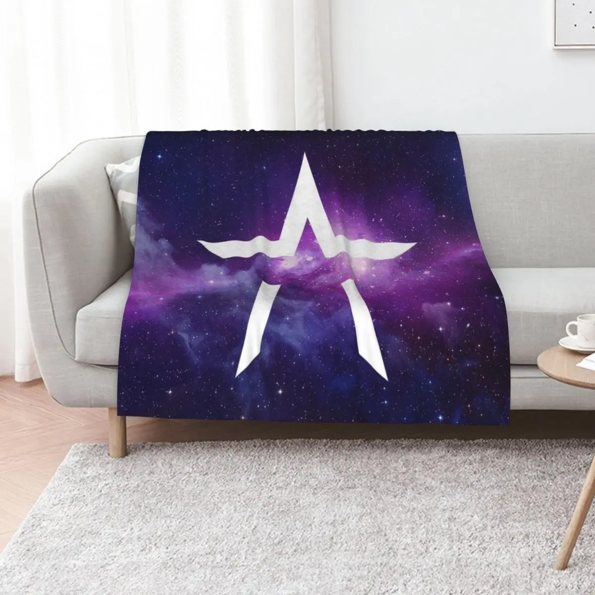 Starset inspired edit - purple nebula Throw Blanket Cozy Throw Blanket for Bed Sofa Chair