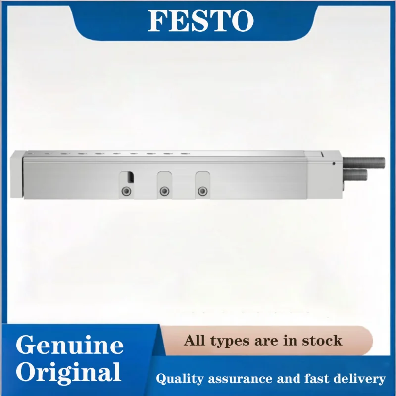 Линейный мини-пневмоцилиндр FESTO, модель 544013 DGSL-20-200-PA, виброустойчивые эластичные концевые буферы, широкие направляющие