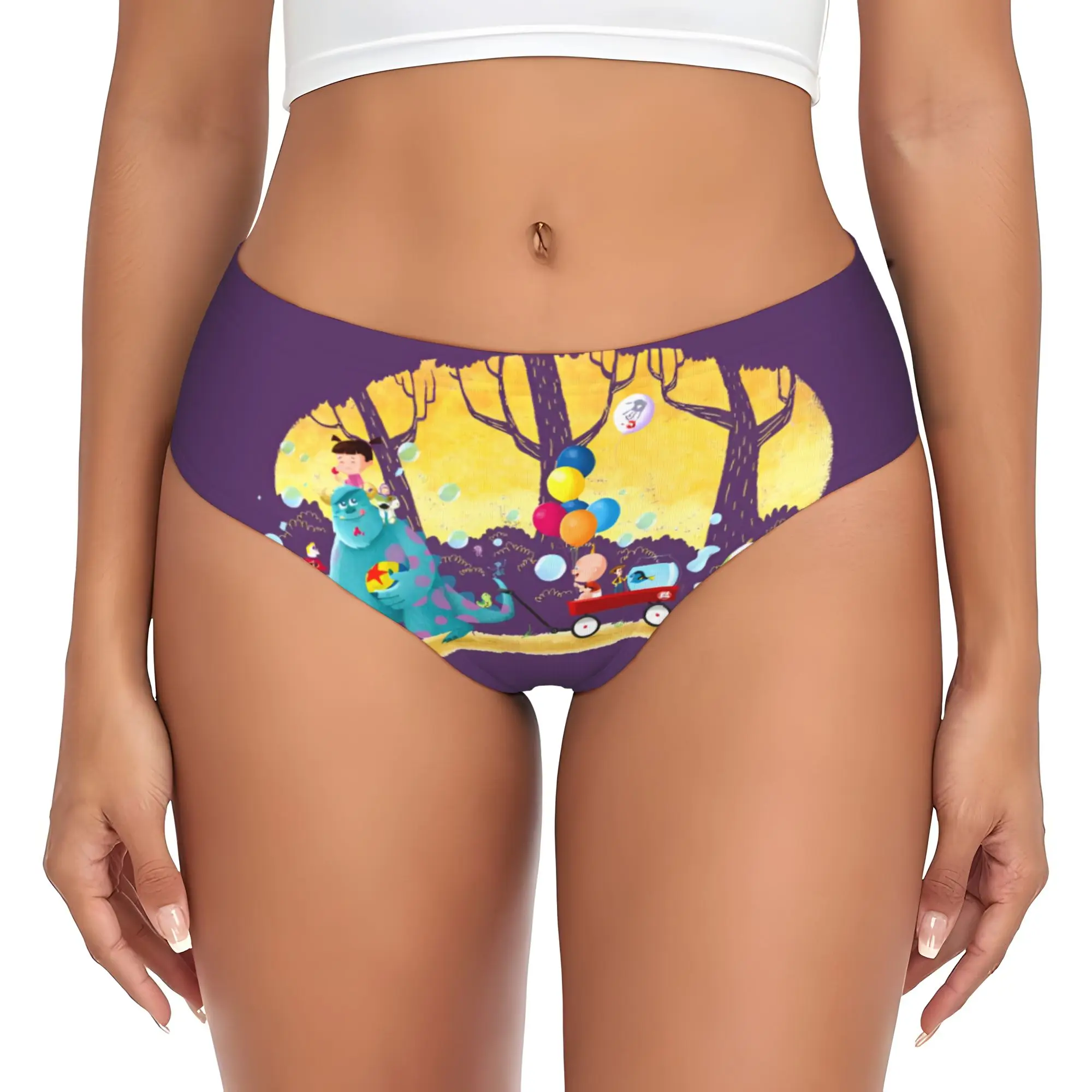 Custom M-Monsters Anime University Brief Panties Women's Comfort  Underwear