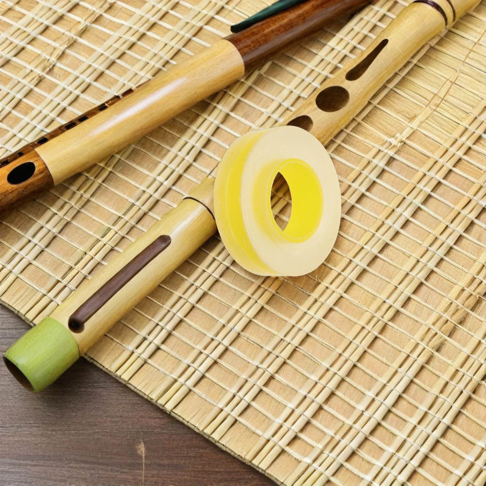 

Transparent Dizi Membrane for Flute Beginners Pre-Cut Films Fit Securely on Bamboo Dizi Improve Tone Quality Flute Accessories