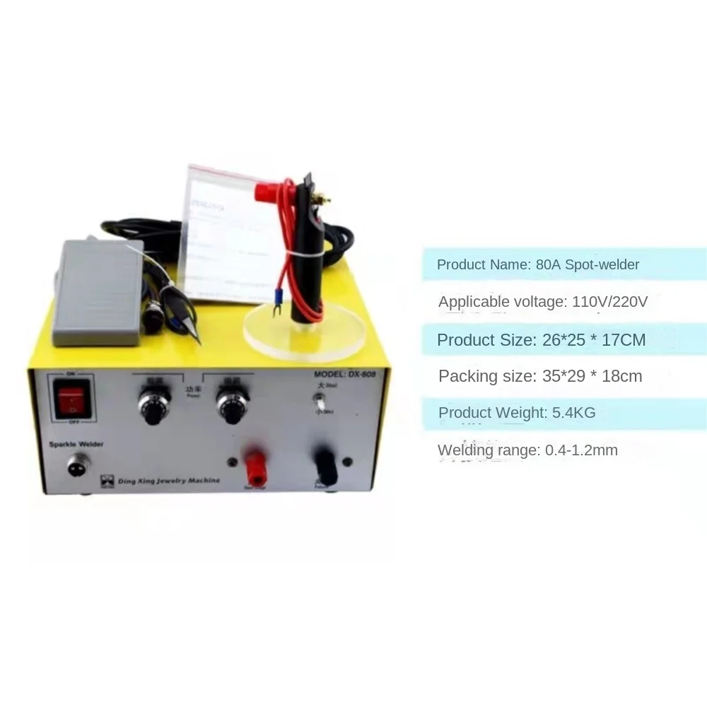 80A 30A spot welding hand held pulse spot welder gold welding machine silver jewelry processing tools