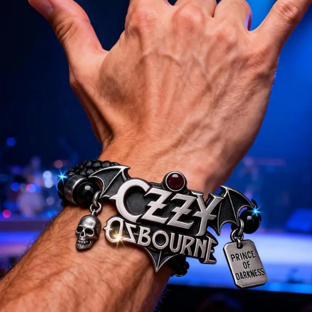 

Браслет Оззи Осборна, лимитированная серия, декор для дома на Хэллоуин, подарок для фанатов рока, уникальные украшения