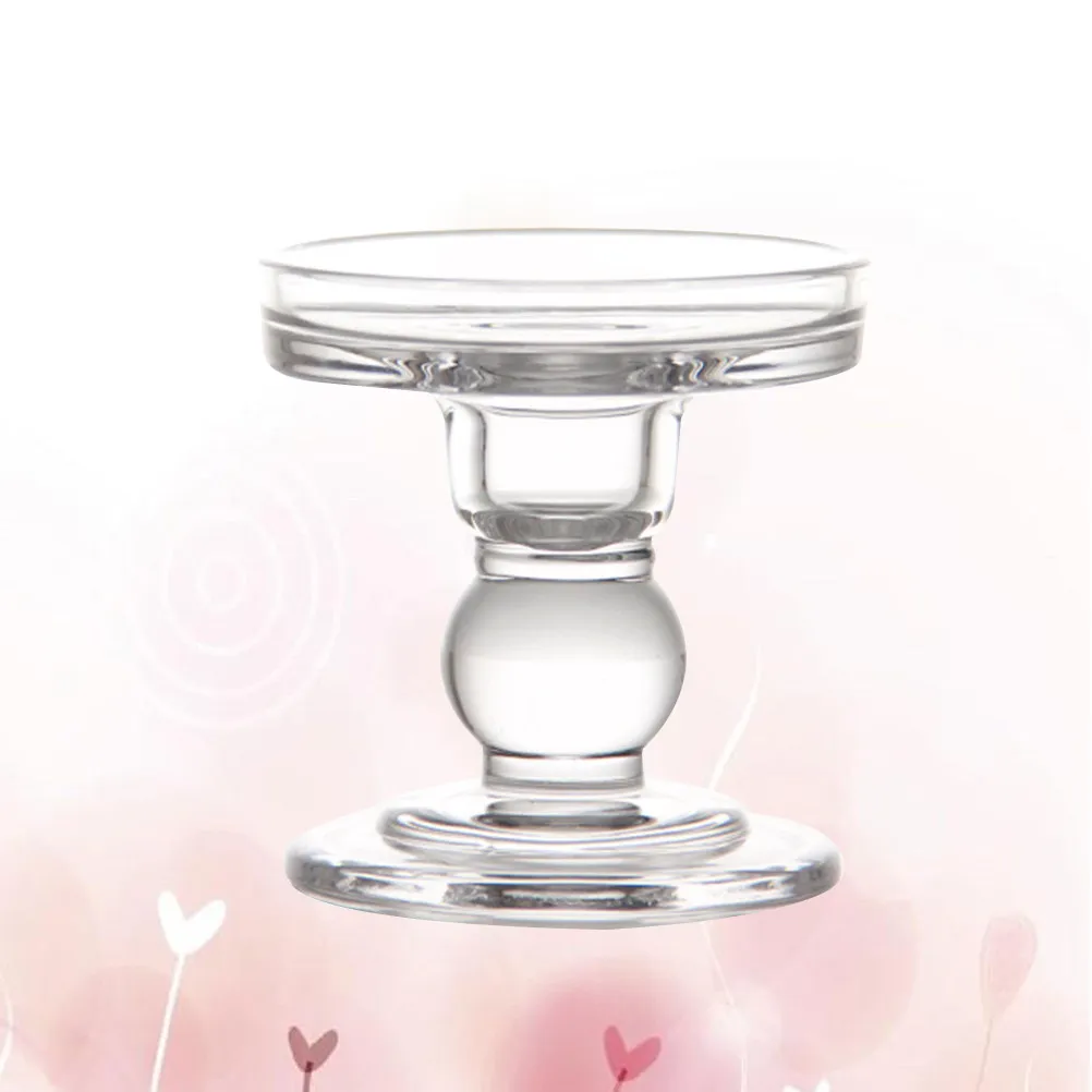 Vintage Glass Holder Tall Elegant Tea Light Stand for Wedding Party Home Office Decor European Design Rust Resistant