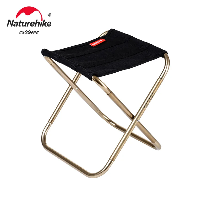 Naturehike Lightweight Outdoor Camping Chair Aluminium Folding Fishing Stool Collapsible Camping Seats Hiking Stool NH17Z012-L