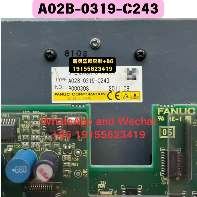 Used OEM disassembled parts A02B-0319-C243 Keypad Functional test OK Quick delivery