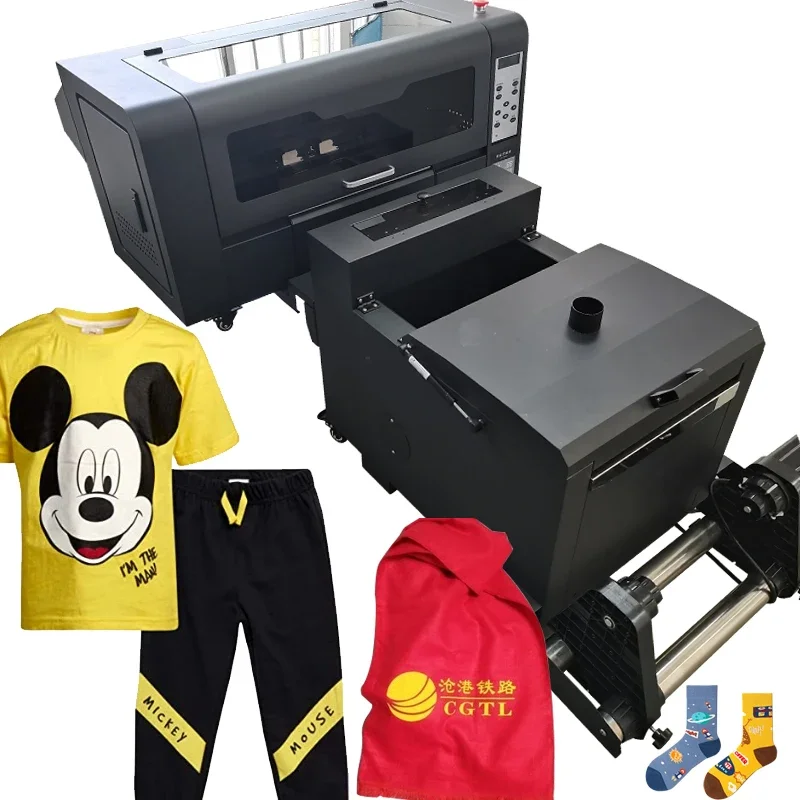 Tshirt Dtf Pet Film Printer A3 30Cm Power Shaker Machine Double Xp600 Dtf Printer