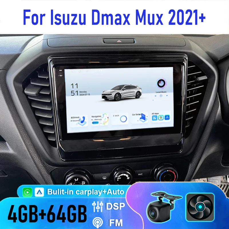 Carplay Screen for Car, 9inch Carplay Car Radio For Isuzu Dmax Mux 2021+ with Mirror Link/Backup Camera/GPS Navigation