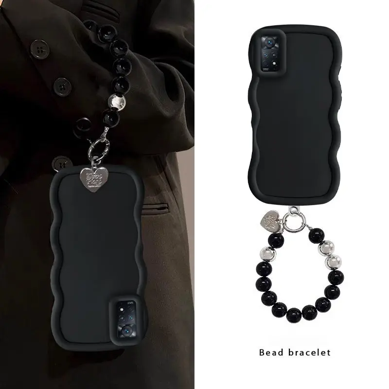 ملاحظة 11Pro جديد متموج الشكل الحبل سيليكون جراب هاتف ل Redmi نوت 11 11SE 11S 11Pro 10 10Lite 10S 9 9Pro 8 7 7S غطاء