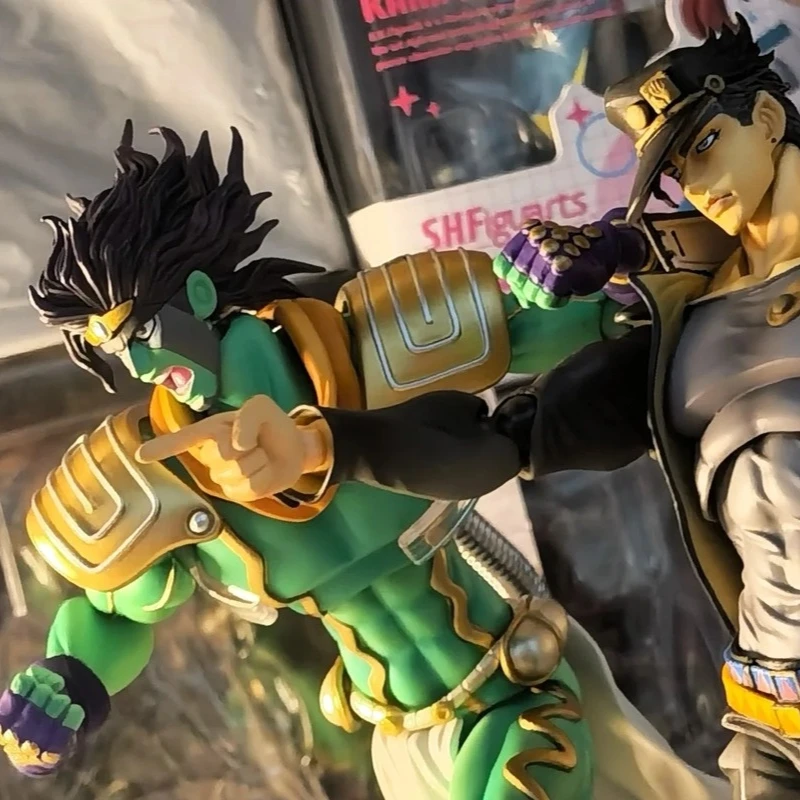 Jojo'S Bizarre Adventure Star Platinum Jotaro Kujo Anime BIG Superimage Mobile Articulated Action Figure Model Kit Ornament Toys