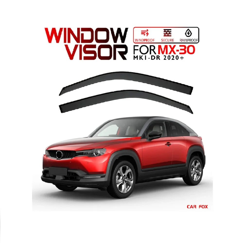

Window Visor For MAZDA MX30 2020-2022+ Window Visor Vent Ventvisor Wind Deflectors Visors Guard Shades Visor Door Body Kit