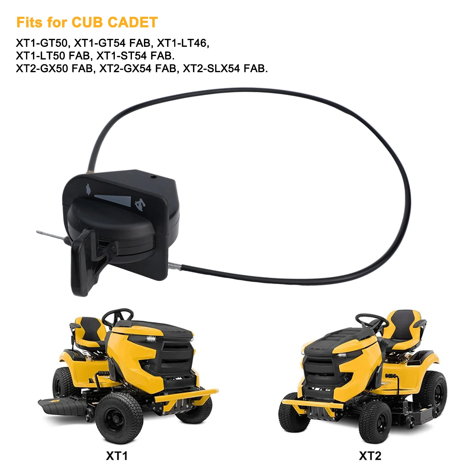 Throttle Choke Cable Designed Specifically for Cadet Lawn Mowers Compatible with Multiple Models Including Series