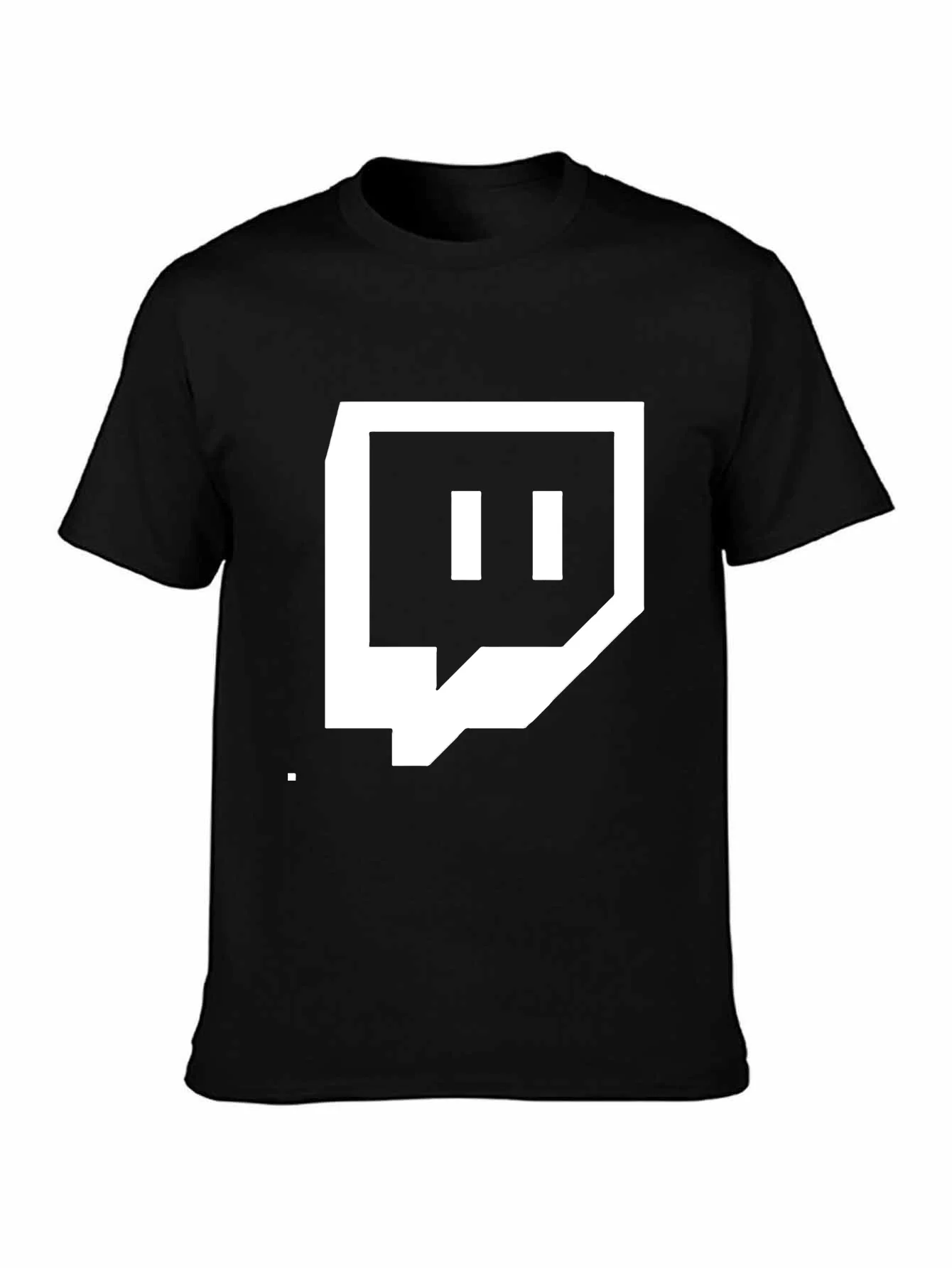 تي شيرت جديد مخصص مطبوع عليه قناة Twitch مع نص خلفي تي شيرت شخصي