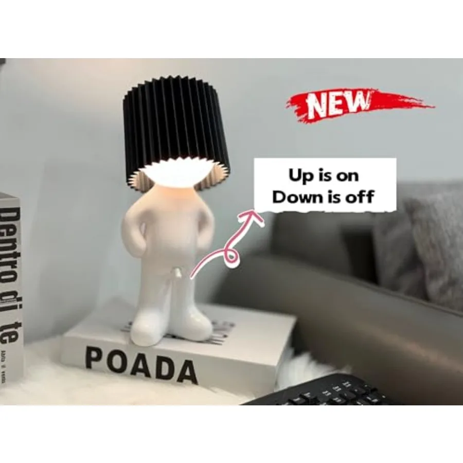 Bedside Night Light, shy man lamp Birthday Christmas G-ifts for Boyfriend Girlfriend, Funny Anniversary Gag Gifts, Husband Wife view 4