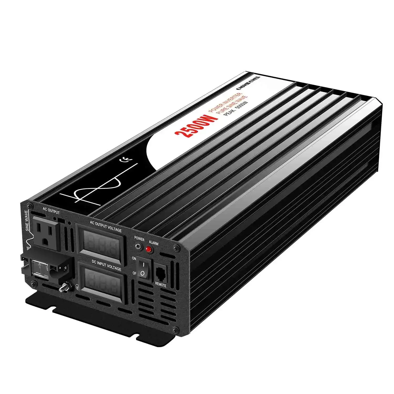 2500W inverter 12V DC to AC 110v/220V Solar pure sine wave inverters & converters