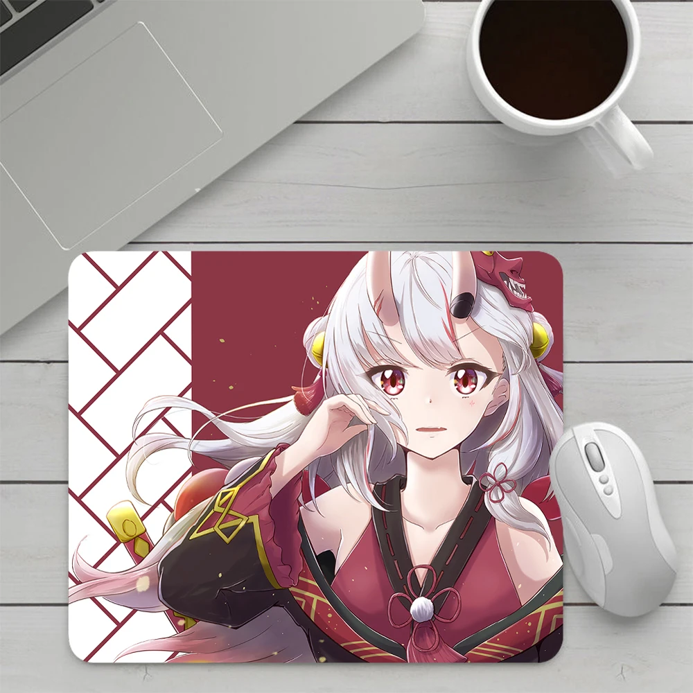 Nakiri Ayame Hololive Small Gaming Mouse Pad Computer Mousepad PC Gamer Mouse Mat Laptop Office Mausepad Keyboard Mat Desk Pad